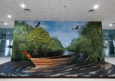 3D Textured Artistic Scenes Print