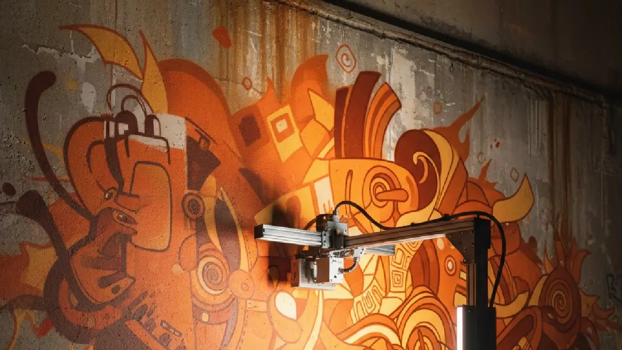 What Color Goes With Orange Graffiti? Best Background Ideas For Wall Printing 5 wall printer 13